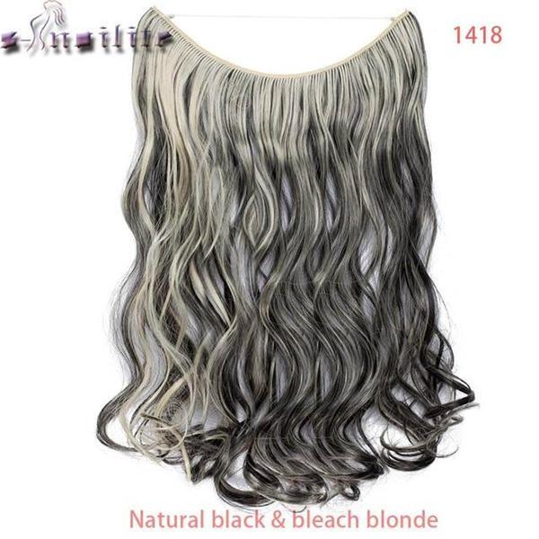 Grote foto s noilite 20 inch invisible wire no clip sieraden tassen en uiterlijk haarverzorging