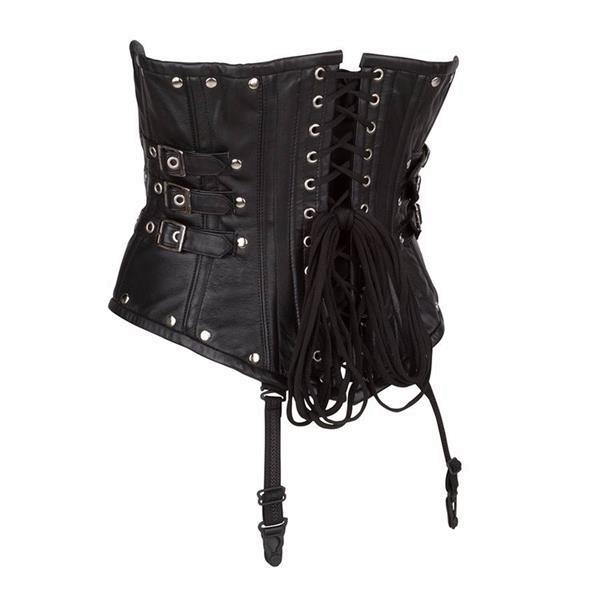 Grote foto echt leren corset model 06 waist cincher t m 10xl kleding dames grote maten