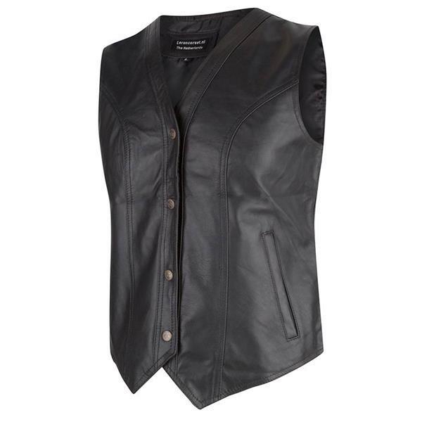 Grote foto leren gilet in small t m 4xl kleding dames lederen kleding