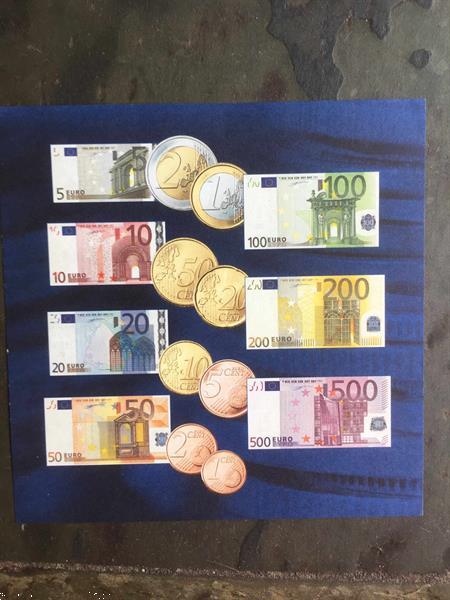 Grote foto de euro komt eraan 2 set postzegels en munten euromunten