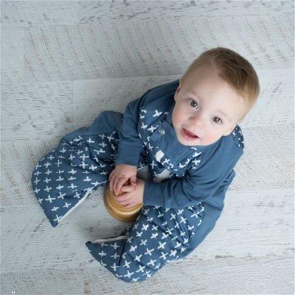 Grote foto sleepsuit organic cotton navy cross jersey winter 3.5 to kinderen en baby overige