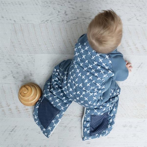 Grote foto sleepsuit organic cotton navy cross jersey winter 3.5 to kinderen en baby overige