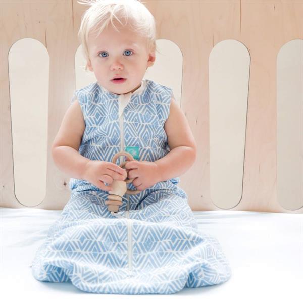 Grote foto organic cotton tribal blue jersey winter slaapzak 2.5 to kinderen en baby overige