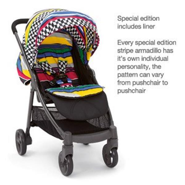 Grote foto armadillo liner stripe all weather kinderwagen buggy kinderen en baby kinderwagens