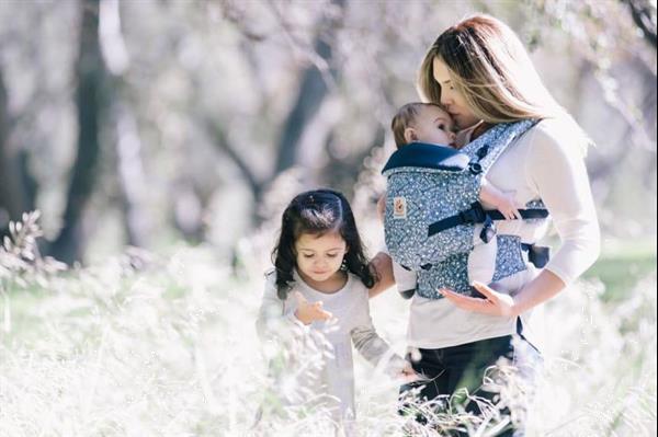 Grote foto babydraagzak adapt batik indigo kinderen en baby overige babyartikelen