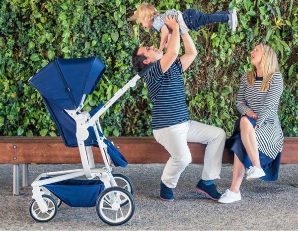 Grote foto spider de ideale all terrain wagen zwart zwart frame kinderen en baby kinderwagens