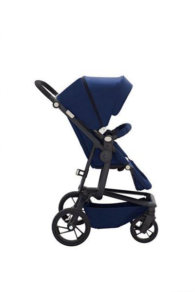 Grote foto spider de ideale all terrain wagen blauw zwart frame kinderen en baby kinderwagens