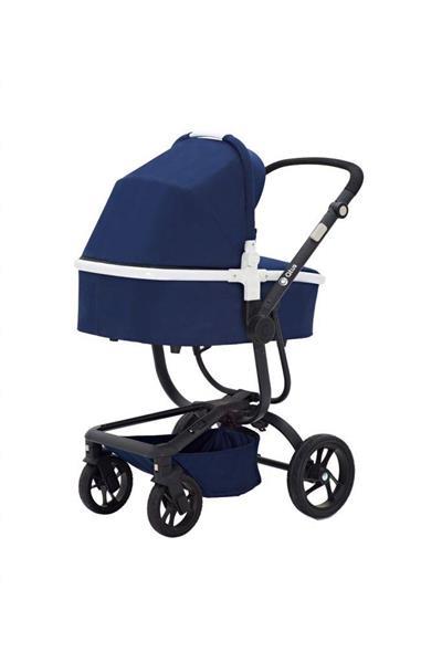 Grote foto spider de ideale all terrain wagen blauw zwart frame kinderen en baby kinderwagens