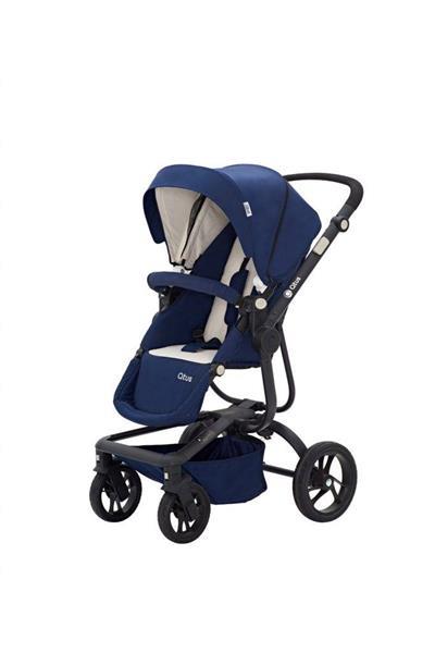 Grote foto spider de ideale all terrain wagen blauw zwart frame kinderen en baby kinderwagens