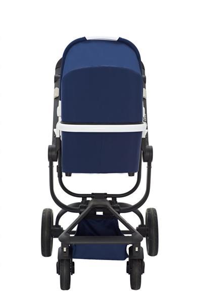 Grote foto spider de ideale all terrain wagen blauw zwart frame kinderen en baby kinderwagens