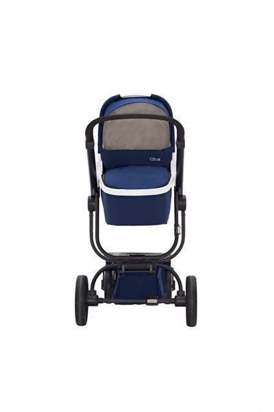 Grote foto spider de ideale all terrain wagen blauw zwart frame kinderen en baby kinderwagens