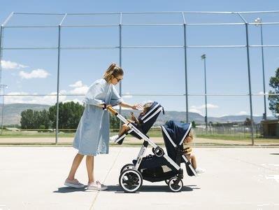 Grote foto duetpro kinderwagen voor 1 of 2 kinderen blauw kinderen en baby kinderwagens