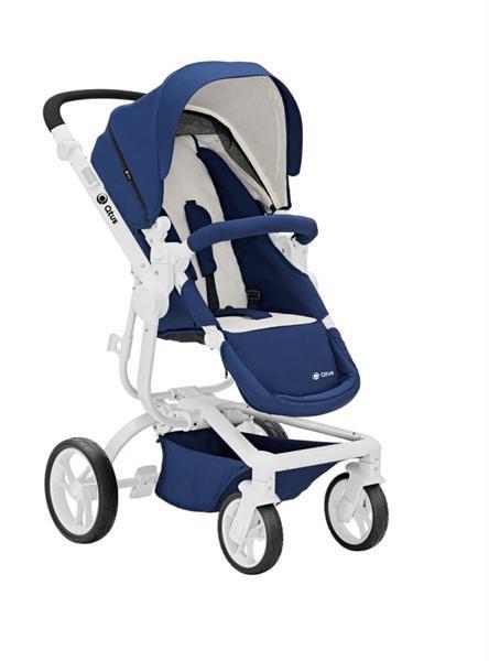 Grote foto spider de ideale all terrain wagen blauw wit frame kinderen en baby kinderwagens