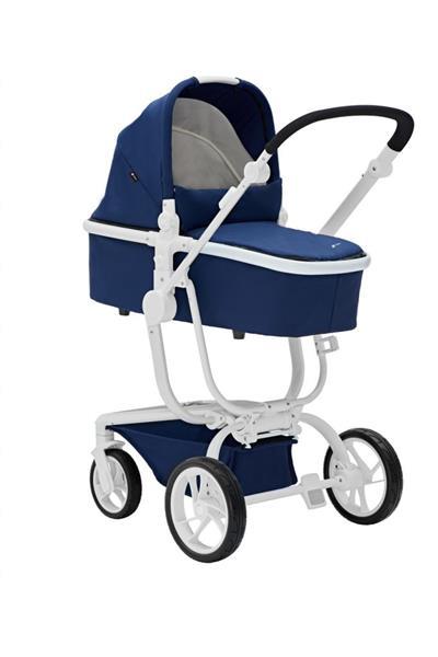 Grote foto spider de ideale all terrain wagen blauw wit frame kinderen en baby kinderwagens