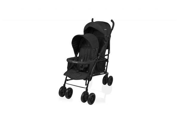 Grote foto twin stroller twing tweelingkinderwagen duowagen zwart kinderen en baby kinderwagens