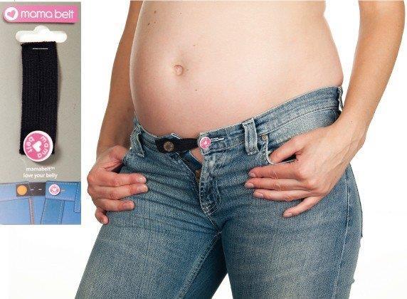 Grote foto buikband effen zware kwaliteit grijs kleding dames zwangerschapskleding