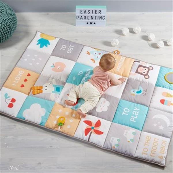 Grote foto i love big mat soft colours speelmat kinderen en baby babyspeelgoed