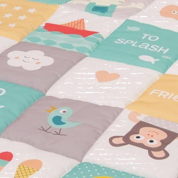 Grote foto i love big mat soft colours speelmat kinderen en baby babyspeelgoed