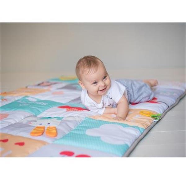 Grote foto i love big mat soft colours speelmat kinderen en baby babyspeelgoed