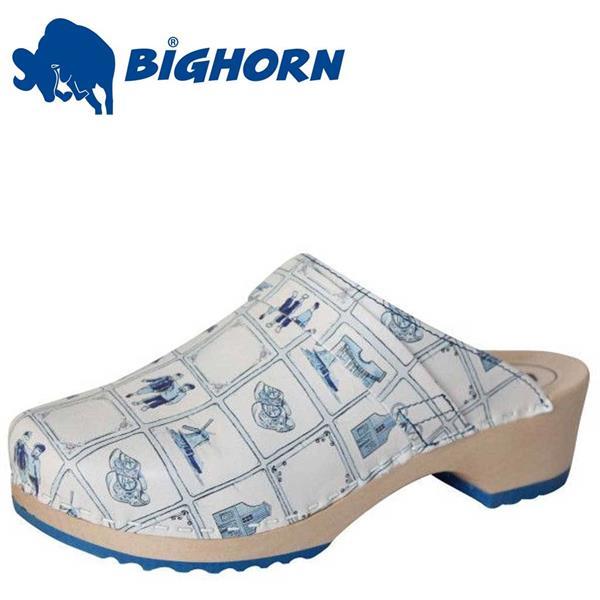 Grote foto bighorn 6006 delfts blauw clogs dames 40 kleding dames schoenen