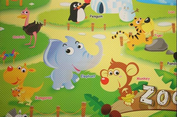 Grote foto speeltapijt speelkleed zoo dierentuin m kinderen en baby babyspeelgoed