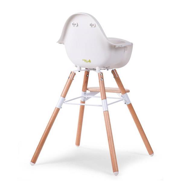 Grote foto evolu high chair kinderstoel 2 in 1. naturel wit kinderen en baby kinderstoelen