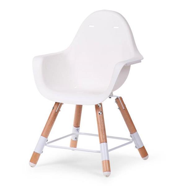 Grote foto evolu high chair kinderstoel 2 in 1. naturel wit kinderen en baby kinderstoelen