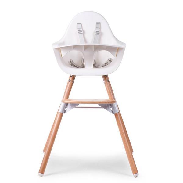 Grote foto evolu high chair kinderstoel 2 in 1. naturel wit kinderen en baby kinderstoelen