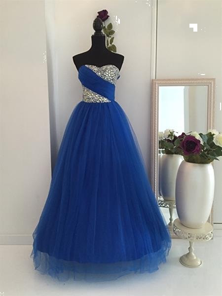 Grote foto opruiming royalblauwe prinsessenjurk mt 32 t m 40 kleding dames trouwkleding
