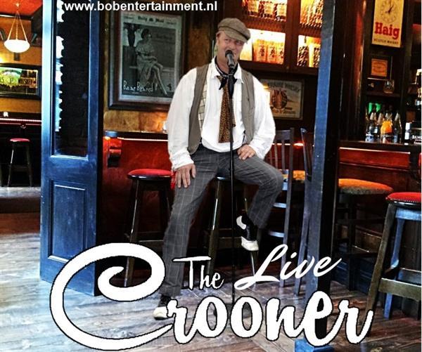 Grote foto live lazy lounge croonin muziek en instrumenten zangers en zangeressen