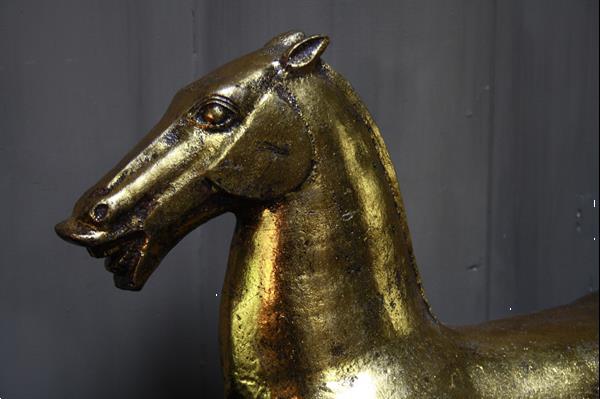 Grote foto goldie paard ijzer goud 52 cm huis en inrichting woningdecoratie