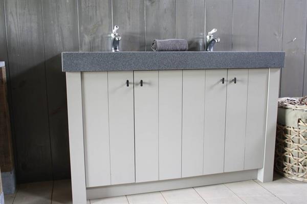 Grote foto landelijk badkamermeubel grijs met dubbele spoelbak graniet huis en inrichting complete badkamers