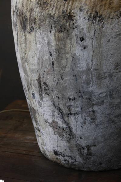 Grote foto amber kruiklamp oude rijst kruik lampenkap huis en inrichting tafellampen