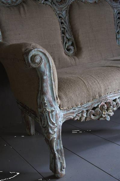 Grote foto barok 3 zits bankstel ibiza stijl met houtsnijwerk huis en inrichting bankstellen