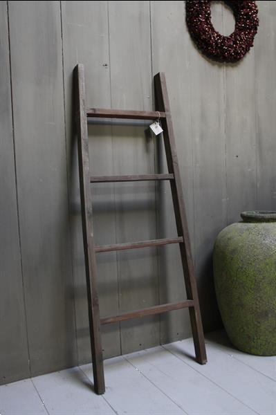 Grote foto verkocht oud houten badkamer decoratie ladder 140 cm huis en inrichting woningdecoratie