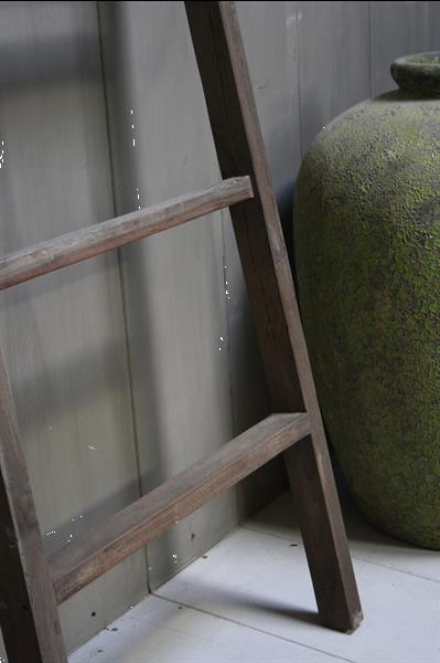 Grote foto verkocht oud houten badkamer decoratie ladder 140 cm huis en inrichting woningdecoratie