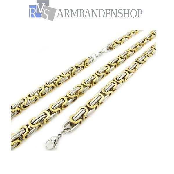 Grote foto div. rvs gouden koningsschakel ketting konings sieraden tassen en uiterlijk kettingen