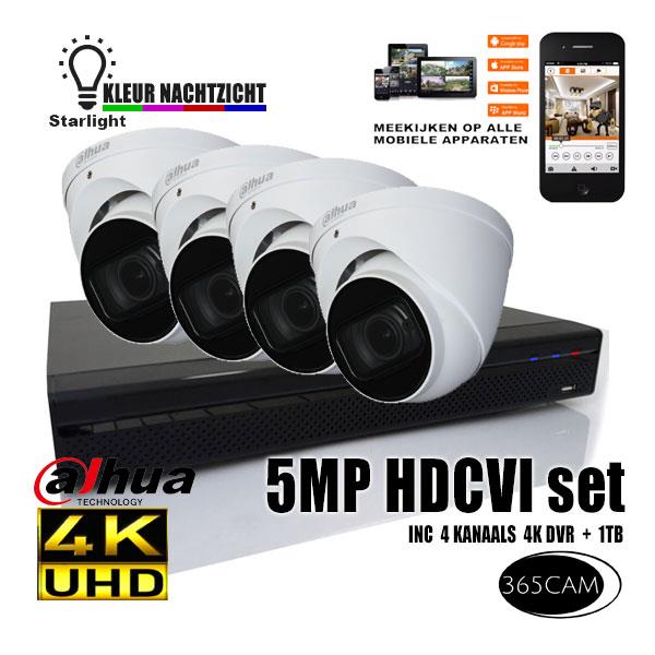 Grote foto 5mp camera set ai techniek. nieuw audio tv en foto videobewakingsapparatuur