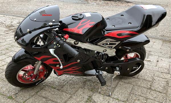 Grote foto pocketbike 49cc flame fietsen en brommers minibikes en midibikes