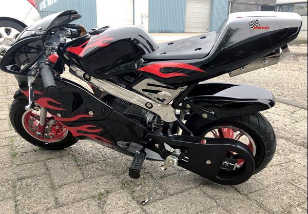 Grote foto pocketbike 49cc flame fietsen en brommers minibikes en midibikes