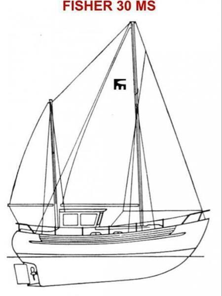 Grote foto zeiljacht fisher 30 motorsailer bj 1975 watersport en boten motorboten en jachten