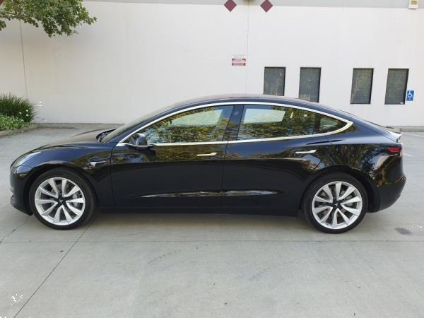 Grote foto tesla model 3 electric car 2019 auto tesla