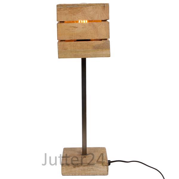 Grote foto tafellamp mangohout op voet huis en inrichting tafellampen