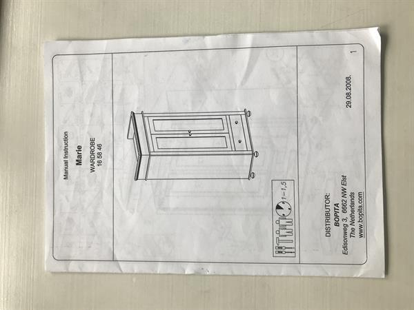 Grote foto kledingkast wit bopita huis en inrichting kledingkasten