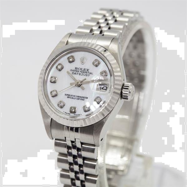 Grote foto rolex oyster perpetual datejust 6917 dames 1970 1979 kleding dames horloges