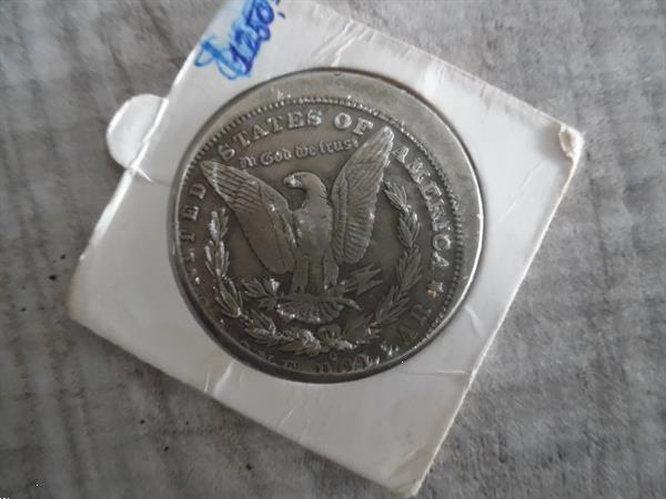 Grote foto misslag morgan dollar 1884 o postzegels en munten amerika