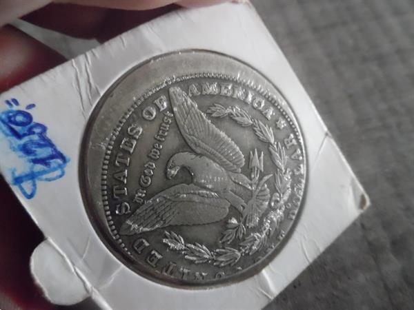 Grote foto misslag morgan dollar 1884 o postzegels en munten amerika