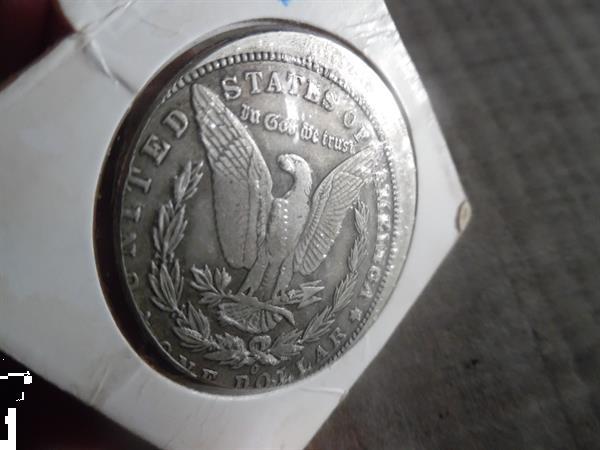 Grote foto misslag morgan dollar 1884 o postzegels en munten amerika