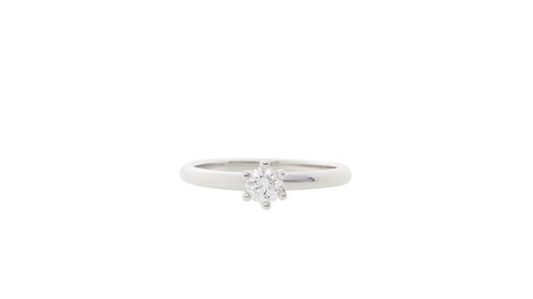Grote foto witgouden solitair ring met diamant 0.33ct. 14 krt nieuw sieraden tassen en uiterlijk ringen voor haar