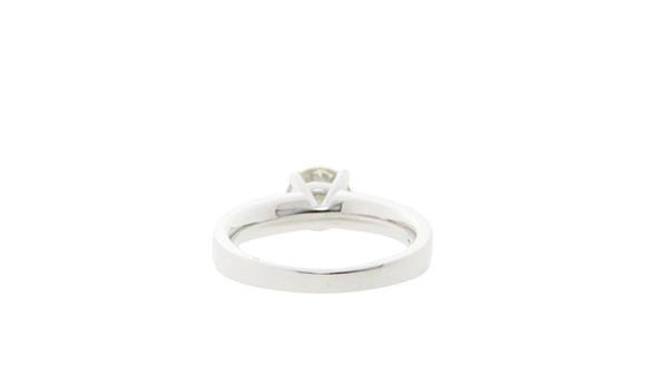 Grote foto witgouden solitair ring met 0.95crt. diamant 18 krt nieuw sieraden tassen en uiterlijk ringen voor haar